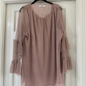 Evans Long Sleeve Blouse color pink size 16
